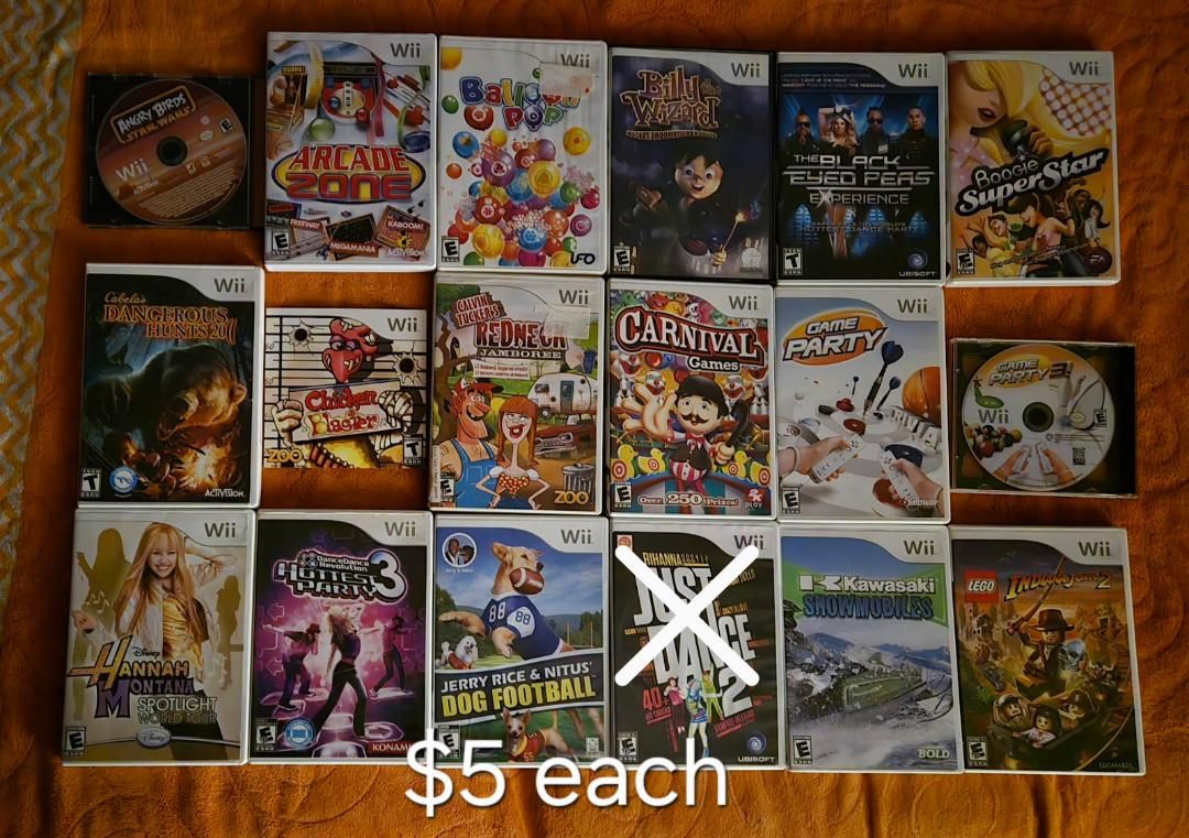 Nintendo Wii games $5 each including Game Party! Trades considered!