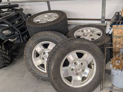 Toyota Tundra 18" 5-Lug Silver Alloy Wheels (Set of 7) with Tires