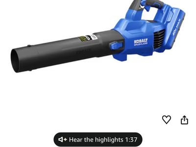Kobalt Gen4 40-Volt 520-CFM 120-MPH Brushless Handheld Cordless Electric Leaf Blower (Tool Only)