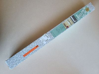 2-1/2" White Curtain Rod