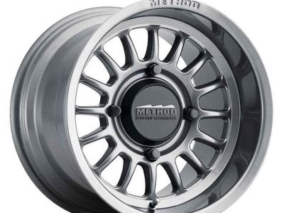 New Method 411 gloss titanium wheels