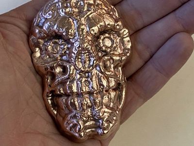 10 oz Pure .999 Copper Skull Beautiful