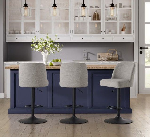 NEW!! 4 Adjustable Swivel Barstools - ALL 4 $300!