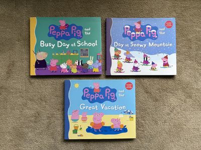 Three Peppa Pig Picture Books (hardcovers)