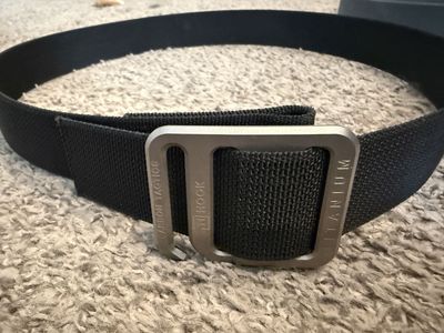 Carbon Tactics Ti-Hook Belt System – Titanium & Aluminum Buckles + 3 Straps