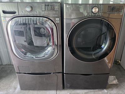LG frontload Mega steam washer & electric dryer