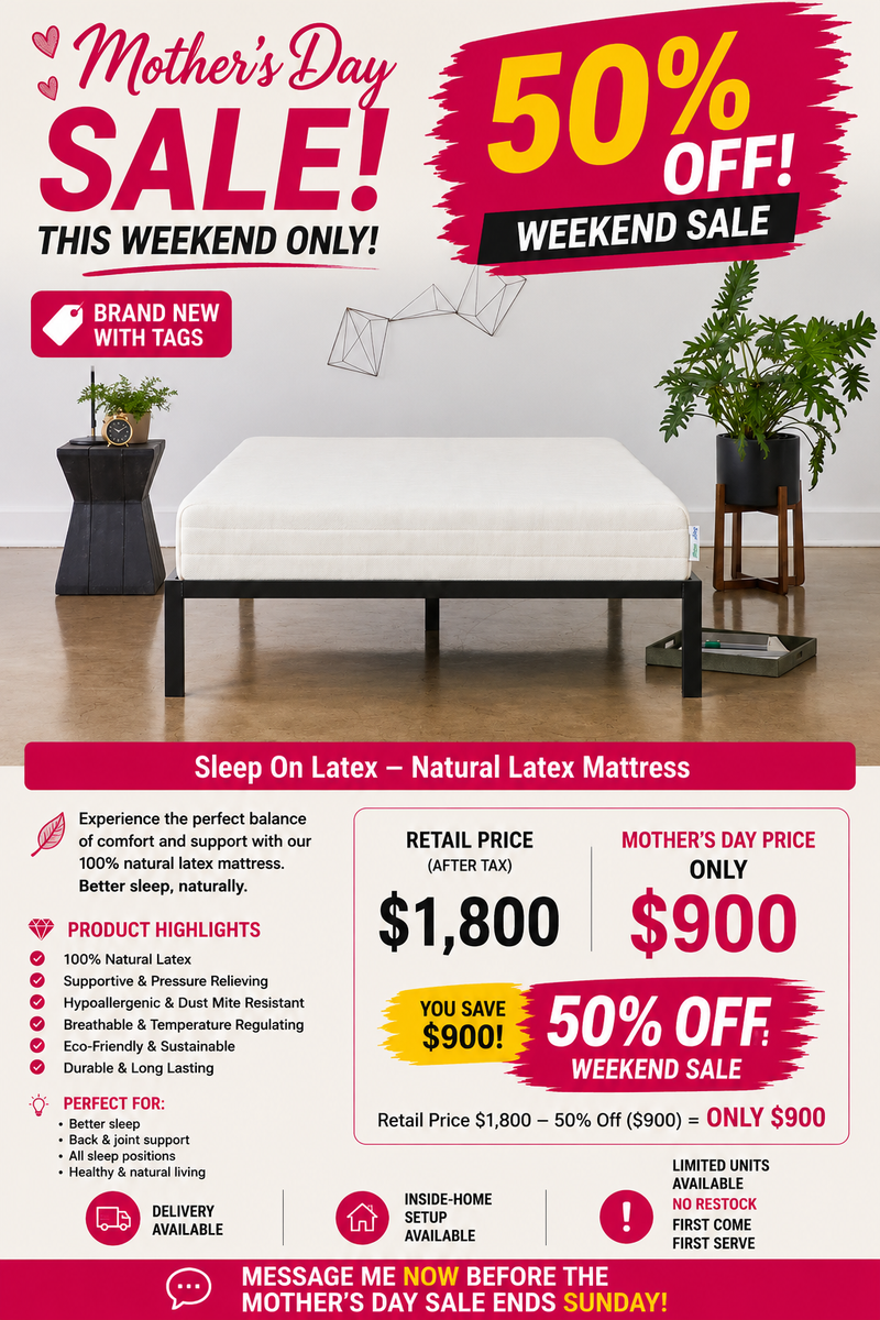 Organic Latex Mattress – Premium Natural Sleep