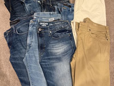 Mens Jeans & Pants 10 Pairs Size 34" x 32"