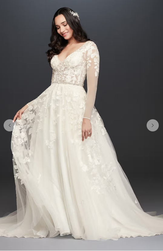 Never Worn - David's Bridal Galina Signature Bridal Gown SWG820