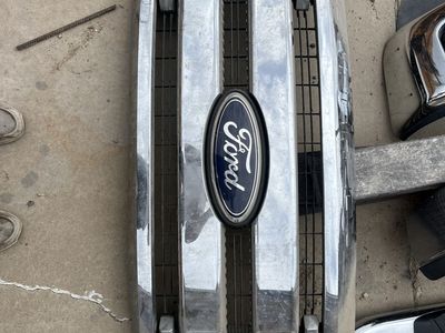 Ford Super Duty Chrome Front Grille Assembly with Emblem