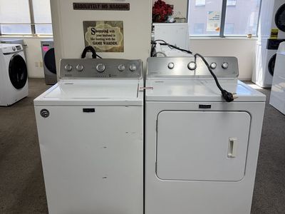 Maytag White Top-Load Washer & Electrix Dryer Set - Gently Used, Great Condition