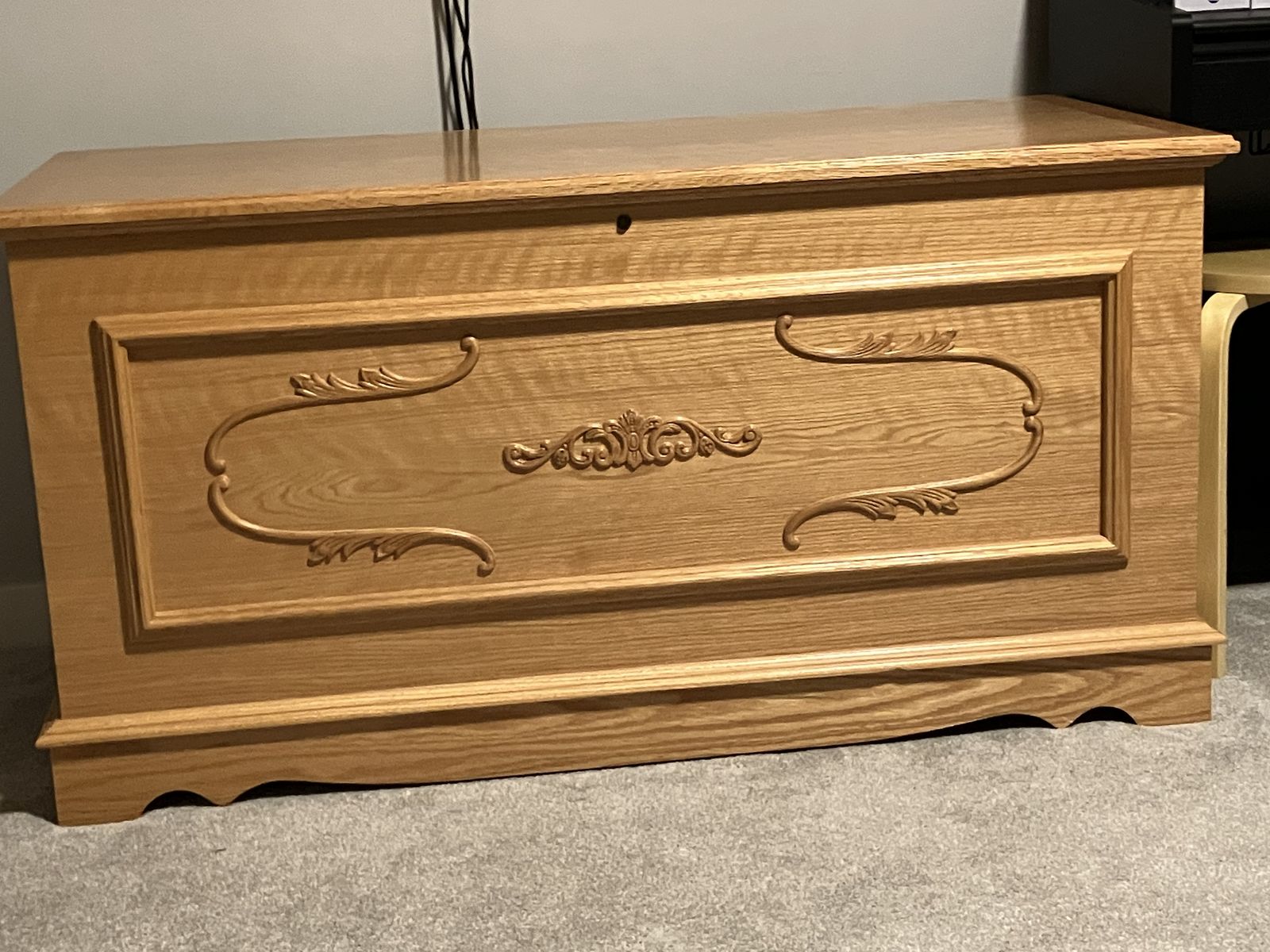 Oversize blanket cedar chest