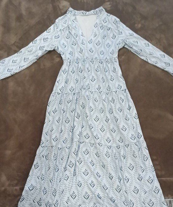 Gray boho style dress -size M