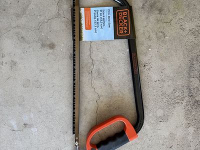 BLACK+DECKER 21in. Bow Saw - Durable Hand Saw for Wood Cutting & Pruning, New