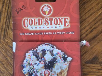 Cold Stone Creamery gift card