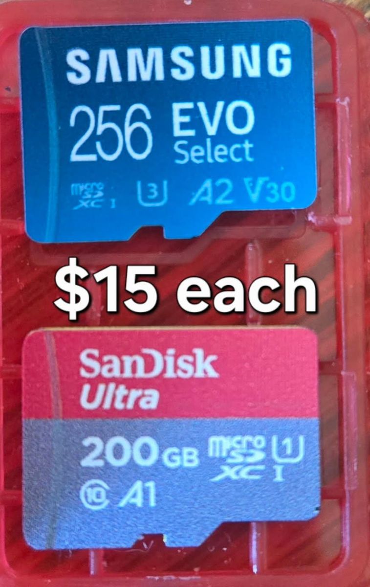 Nintendo Switch memory cards $15 each! Trades considered!
