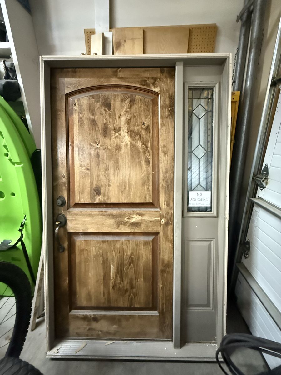 Front door with side lite
