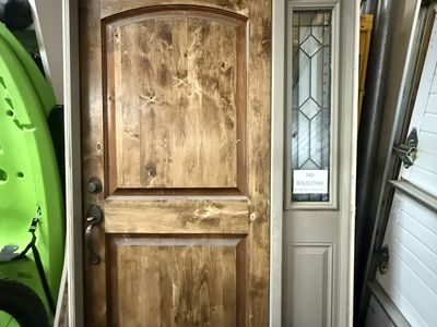 Front door with side lite