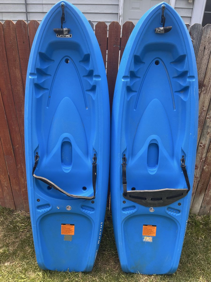Lifetime Youth Wave 6' Sit-On-Top Kayak, Blue - 2 Pack