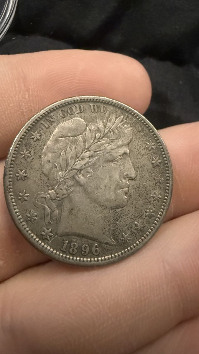 1896 S barber half dollar