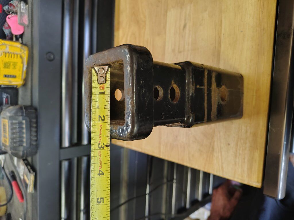 3"X2" shank adapter common on 17+ Super duty.