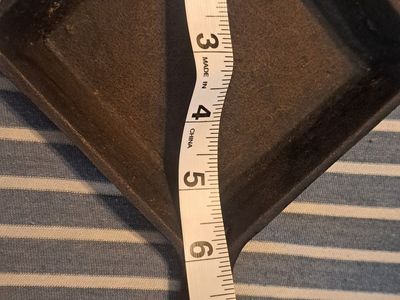 Small Square Cast Iron Baking Pan Skillet Rustic Cookware
