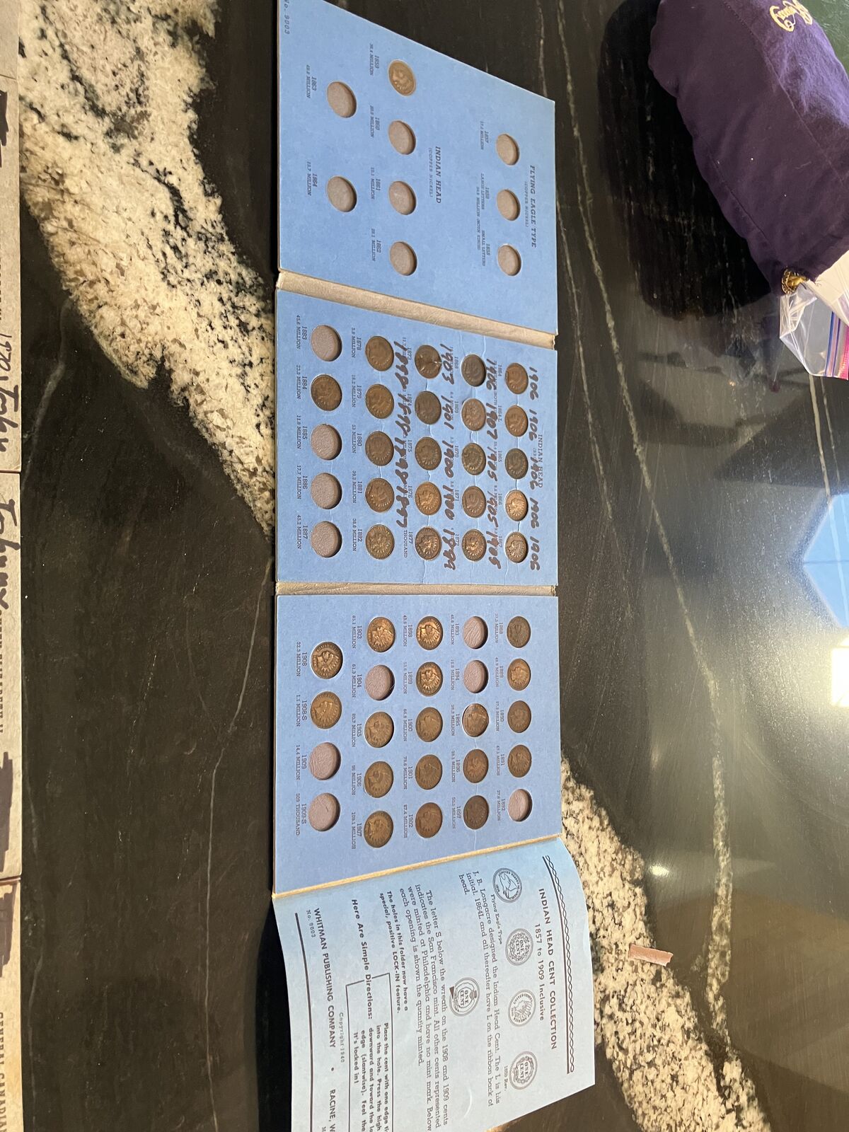 Indian head penny collection