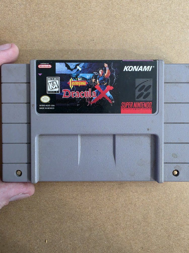 Castlevania Dracula X - Super Nintendo SNES Game Cartridge - Konami Classic