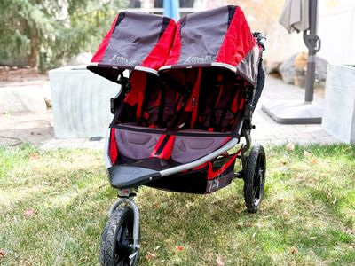 CLEAN Bob Duallie Flex Double Jogging Stroller extras