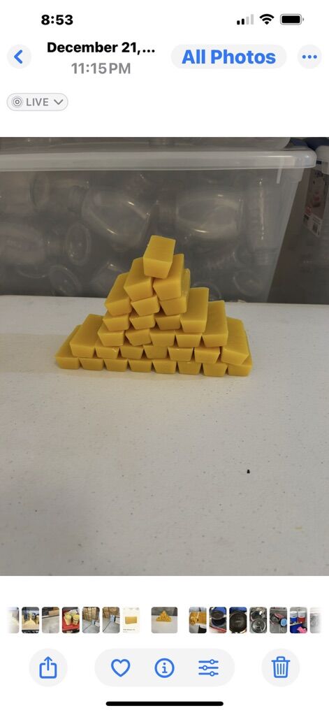 Pure Beeswax 3 Oz. Bars