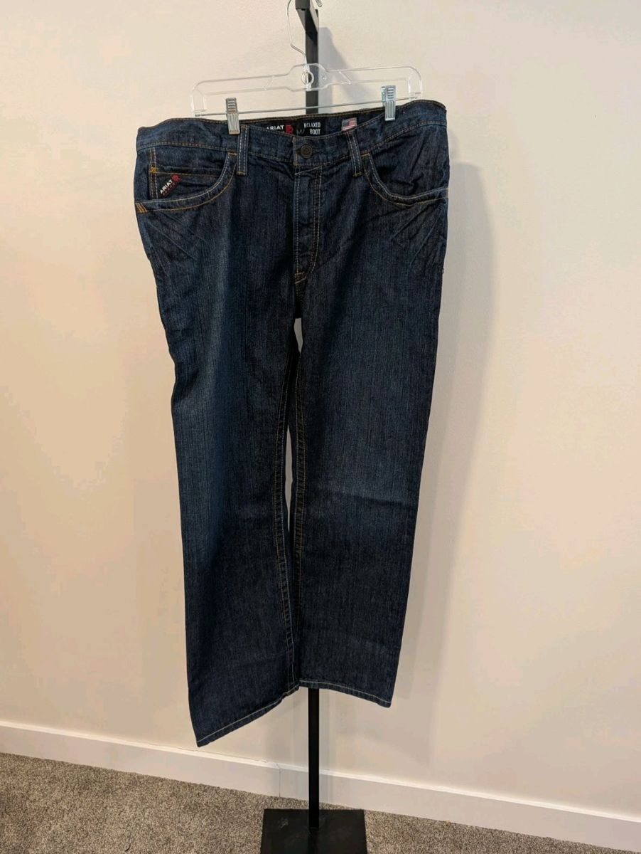Ariat Cat2 M4 Flame Resistant Relaxed Boot Cut Jeans Mens 36x32 New