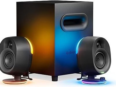 SteelSeries Arena 7 RGB Gaming Speakers with Subwoofer – Black
