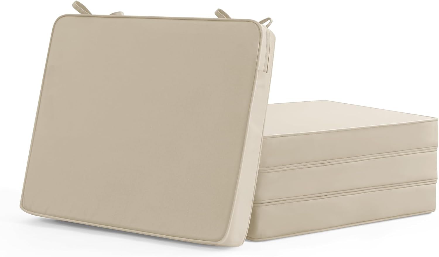 NEW 18.5X16X2 Outdoor Chair Cushions Set of 4, Waterproof & Fade Resistant Seat Cushion for Patio Furniture
