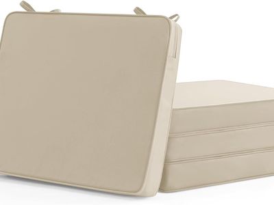 NEW 18.5X16X2 Outdoor Chair Cushions Set of 4, Waterproof & Fade Resistant Seat Cushion for Patio Furniture