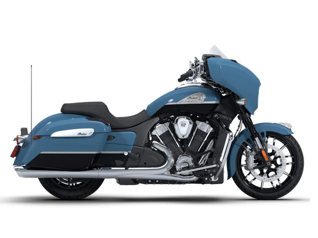 2026 Indian Motorcycle® Chieftain® PowerPlus Limited 112 w/PowerBand Audio Stom Blue with Black Met