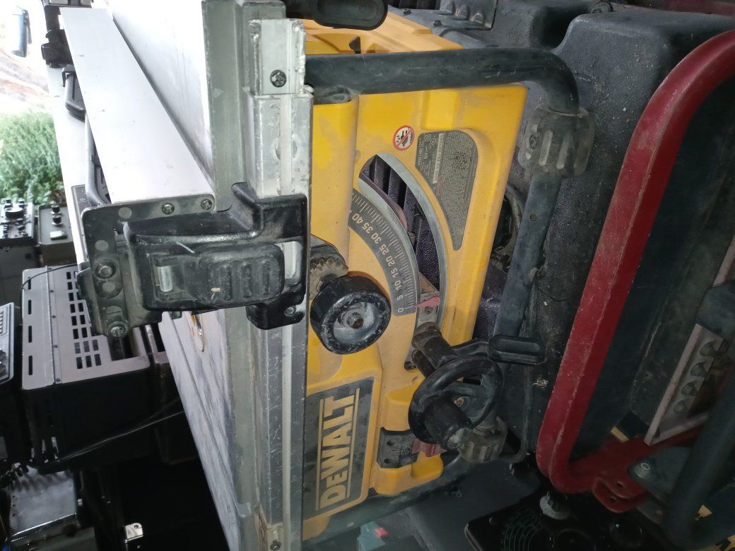 dewalt& tradesman table saws $225 both together