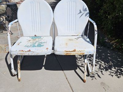 Glider with 2 Rocking Chairs