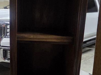 Sturdy Wooden Bookshelf - 5 Shelves (2 Adjustable), Heavy Duty Back
