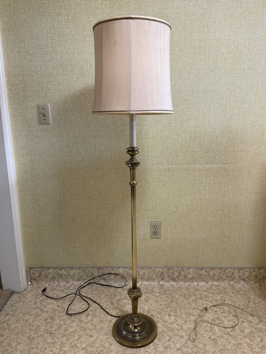 Brass Stiffel floor lamp