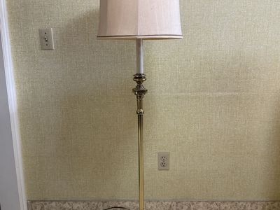 Brass Stiffel floor lamp