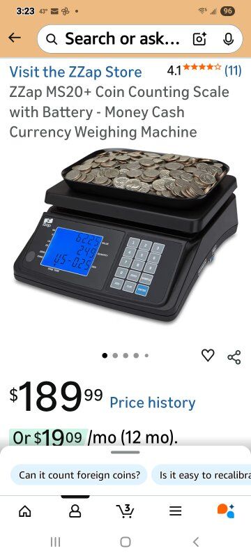 New in Box! Coin Count Weighing Machine