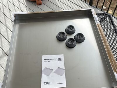 24 x 24 Metal Washing Machine Pan