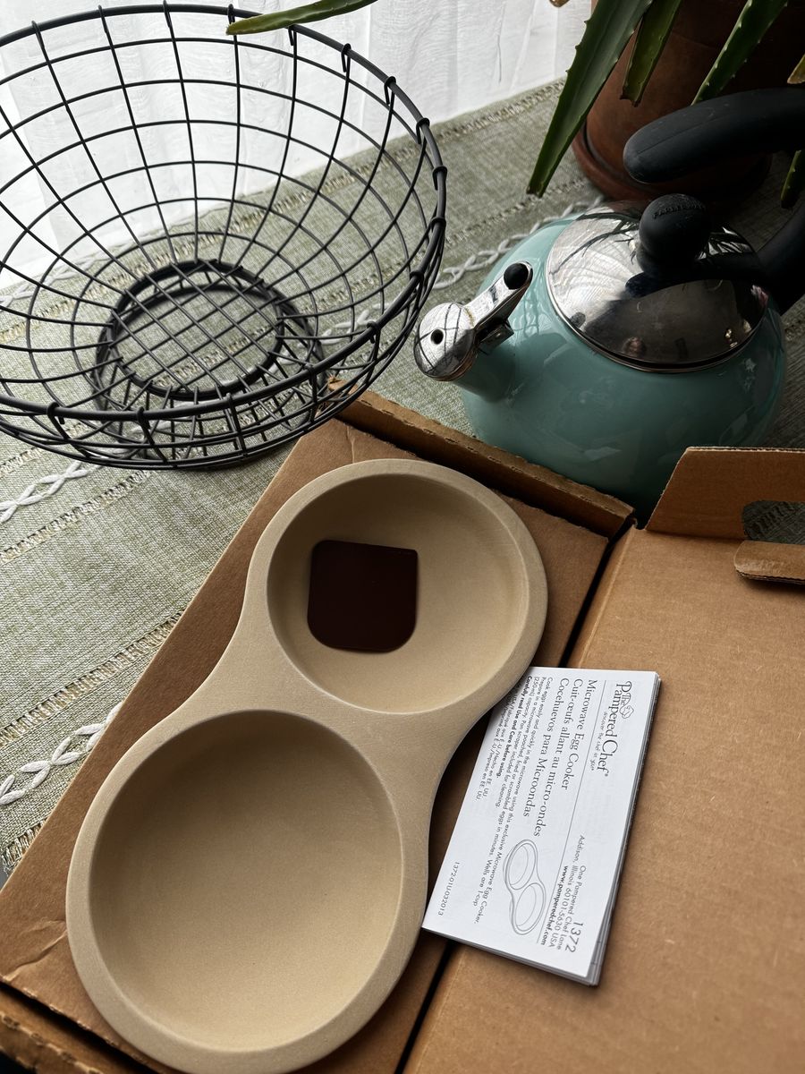 Fruit Basket, Kettle, Egg Microwave Stone Cooker.