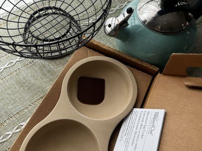 Fruit Basket, Kettle, Egg Microwave Stone Cooker.