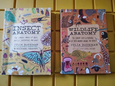 Insect anatomy and Wildlife Anatomy Julia Rothman paperback like new