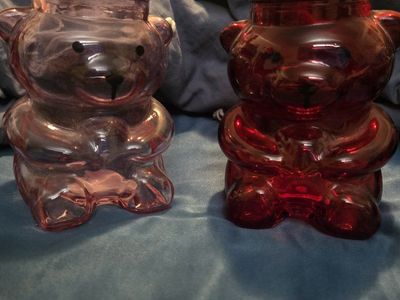 Glass bear jars