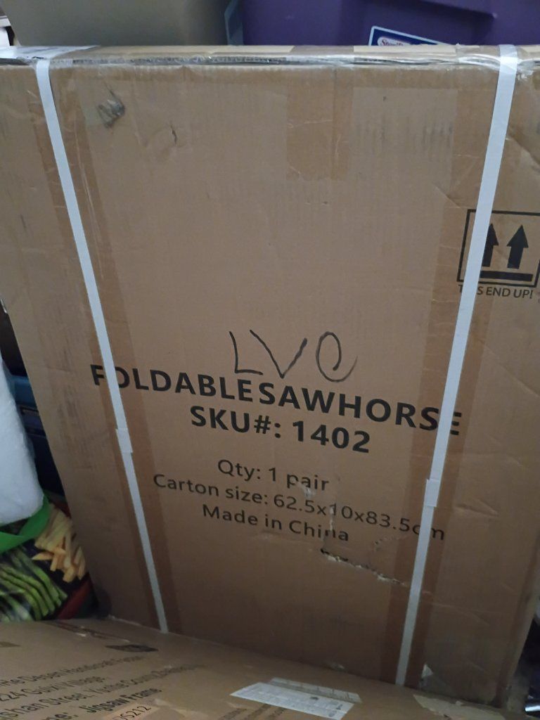 LVO Foldable Sawhorse (1 Pair) - SKU# 1402, New in Box