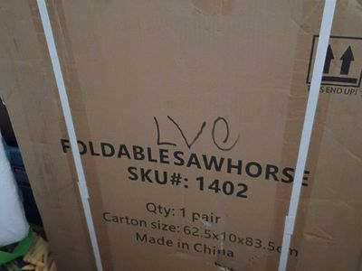 LVO Foldable Sawhorse (1 Pair) - SKU# 1402, New in Box