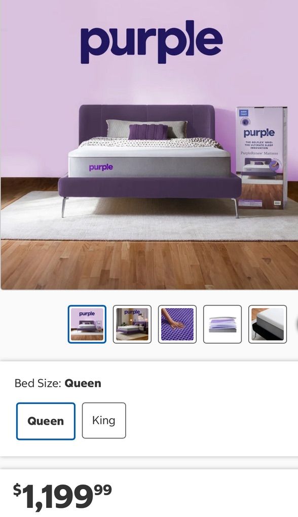 Brand New! Purple Queen mattress! Only $650