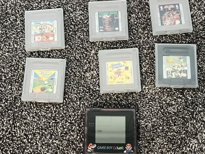 Nintendo Gameboy Color Bundle (Atomic Purple + 7 Games)